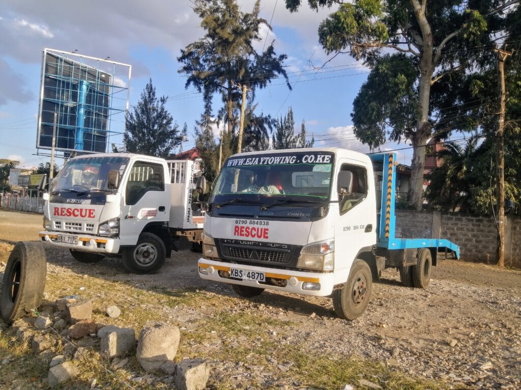 Quick roadside assistance and flatbed truck