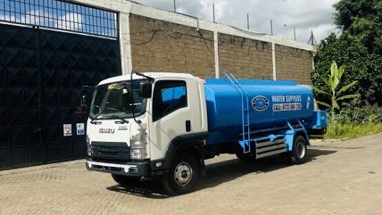Clean water delivery truck for Kitisuru, Lavington and Westlands